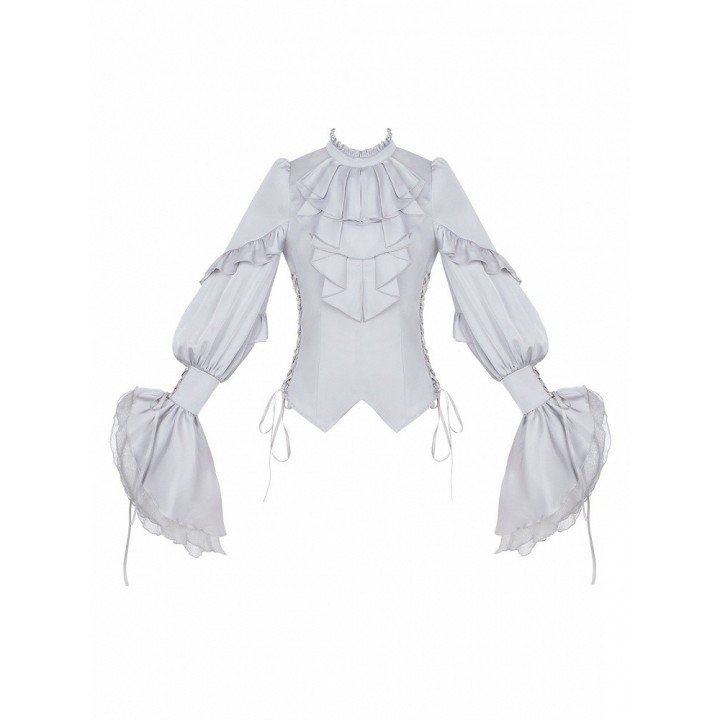 Ensemble gothic lolita Ouji 5 pièces : chemise, bloomer, corset, mini chapeau et nœud papillon