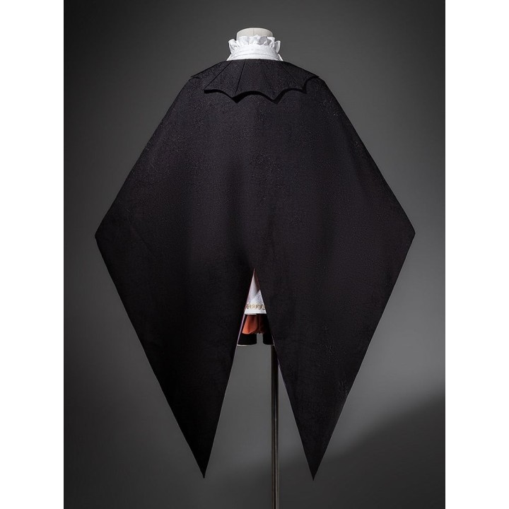 Ensemble Ouji Halloween : chemise, gilet-cape toile d'araignée et bloomer