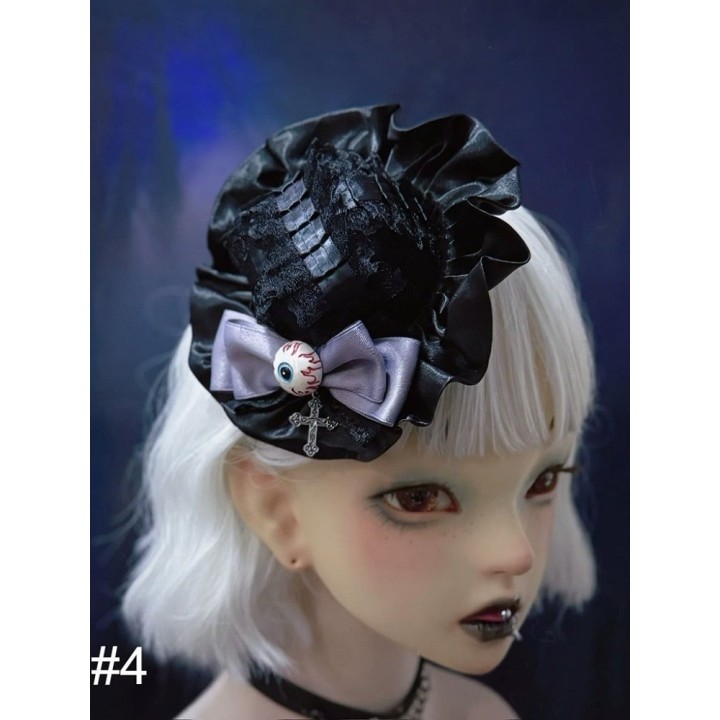 Mini chapeau gothique à nœuds sur pinces – 14 modèles