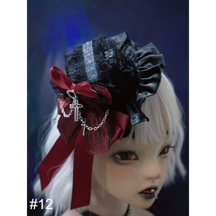 Mini chapeau gothique à nœuds sur pinces – 14 modèles