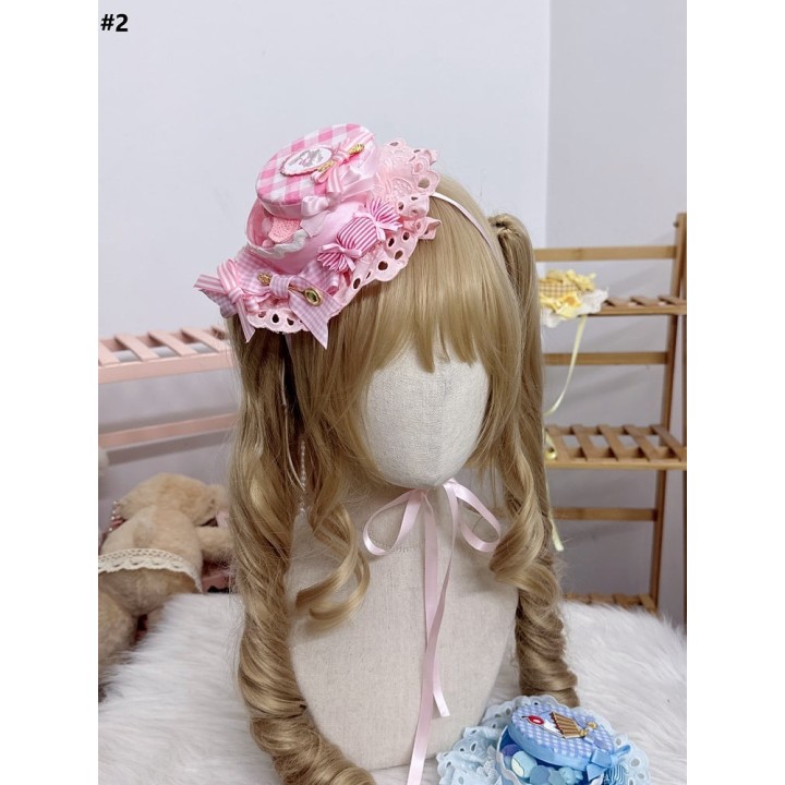 Mini chapeau lolita boîte à bonbons à nœud – 7 modèles