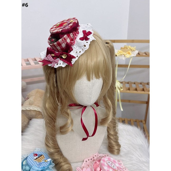 Mini chapeau lolita boîte à bonbons à nœud – 7 modèles