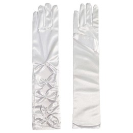 Gants lolita à nœuds – blanc ou noir