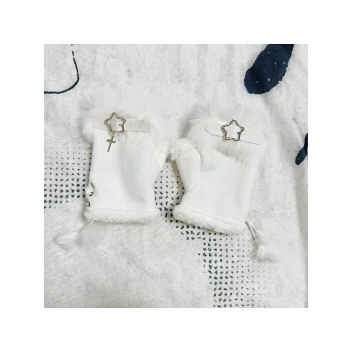 Mitaines à boucle et croix – 3 coloris