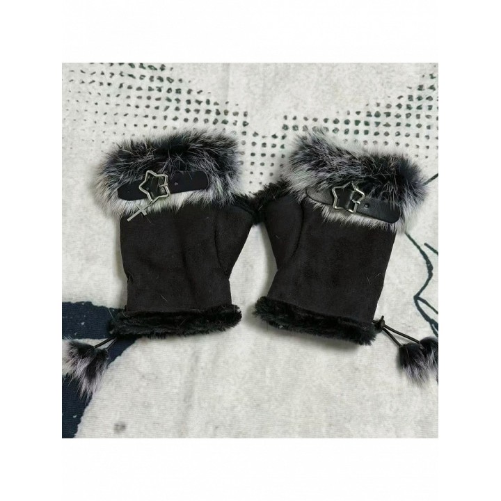 Mitaines à boucle et croix – 3 coloris
