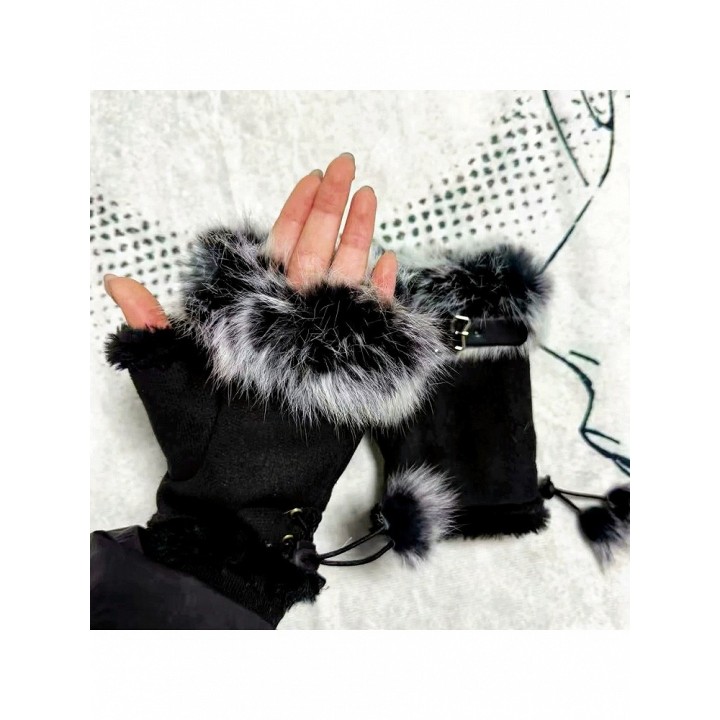 Mitaines à boucle et croix – 3 coloris