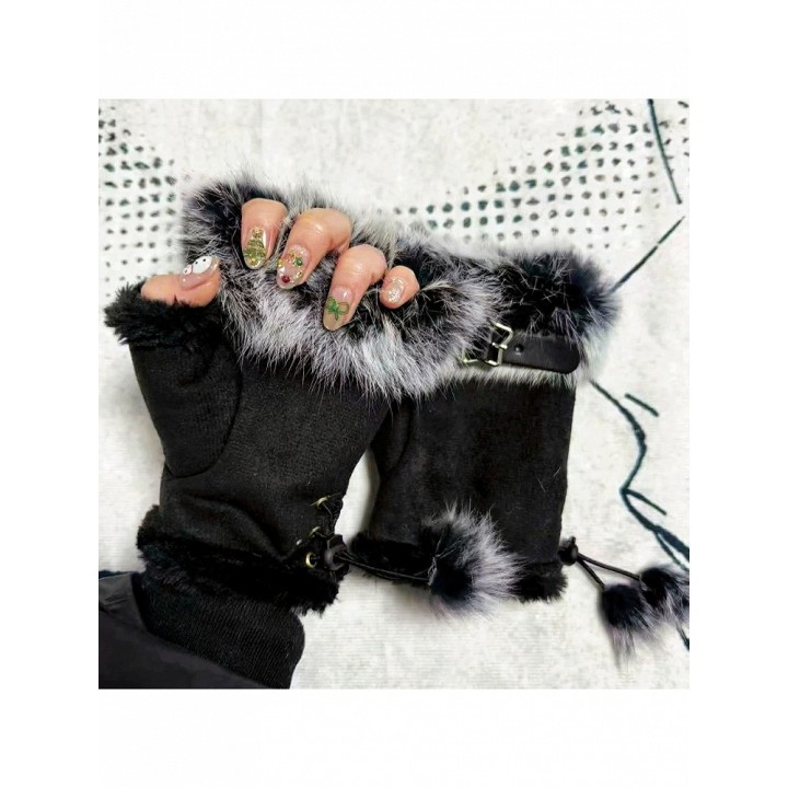 Mitaines à boucle et croix – 3 coloris
