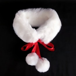 Écharpe douce à pompons blancs – 5 coloris