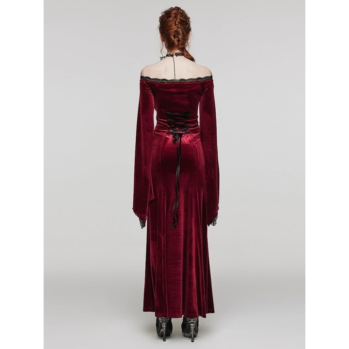 Robe gothique noire et rouge, grandes tailles