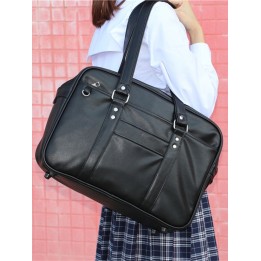Sac d'épaule JK noir grande contenance