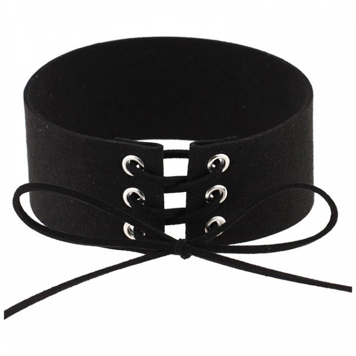 Ras-de-cou punk lolita à laçage