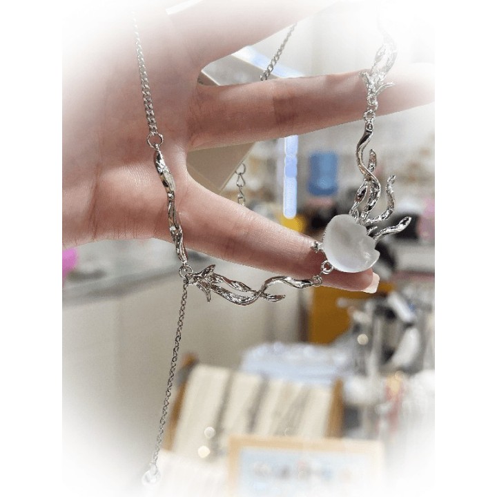 Collier méduse en strass