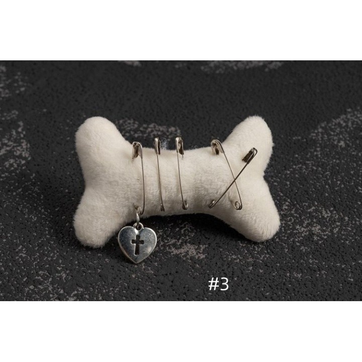 Barrette gothique ourson ensanglanté / os à épingles – 5 modèles