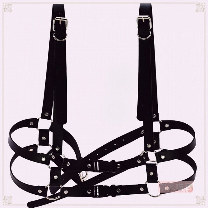 Ceinture harnais steampunk gothique lolita