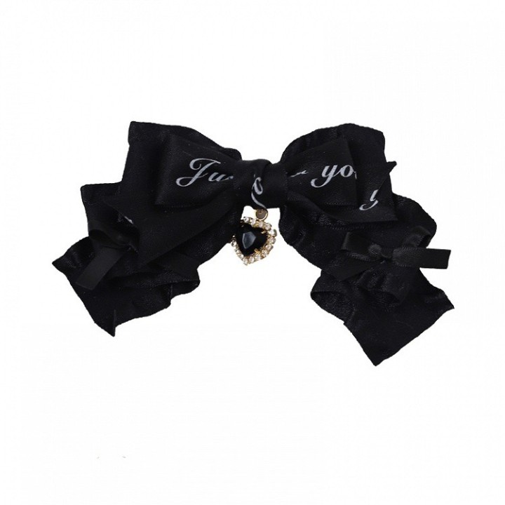 Barrette nœud Jirai Kei – 3 coloris