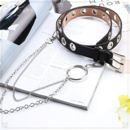 Ceinture gothique lolita punk avec chaîne