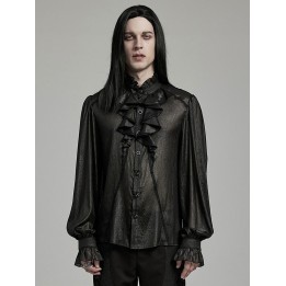 Chemise gothique homme noire « Gentleman »