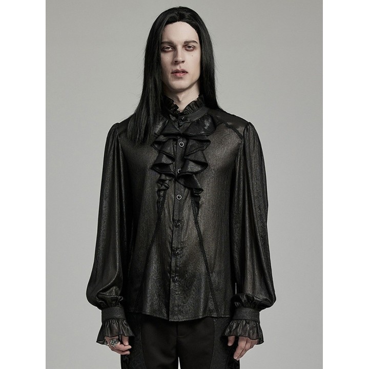 Chemise gothique homme noire « Gentleman »