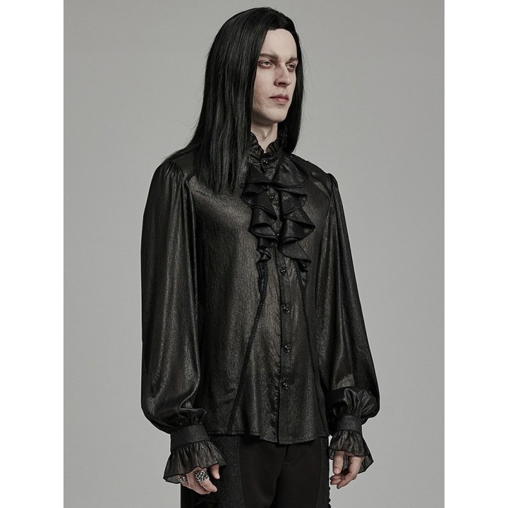 Chemise gothique homme noire « Gentleman »