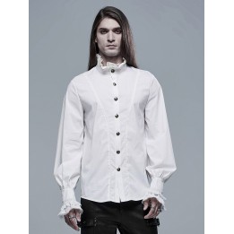 Chemise gothique homme blanche « Aristocrate »