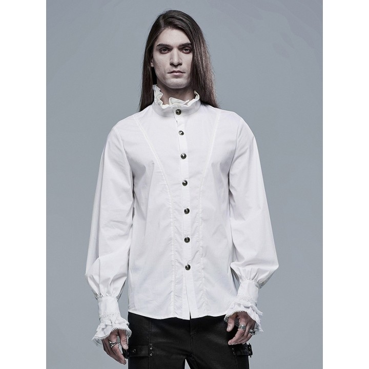 Chemise gothique homme blanche « Aristocrate »