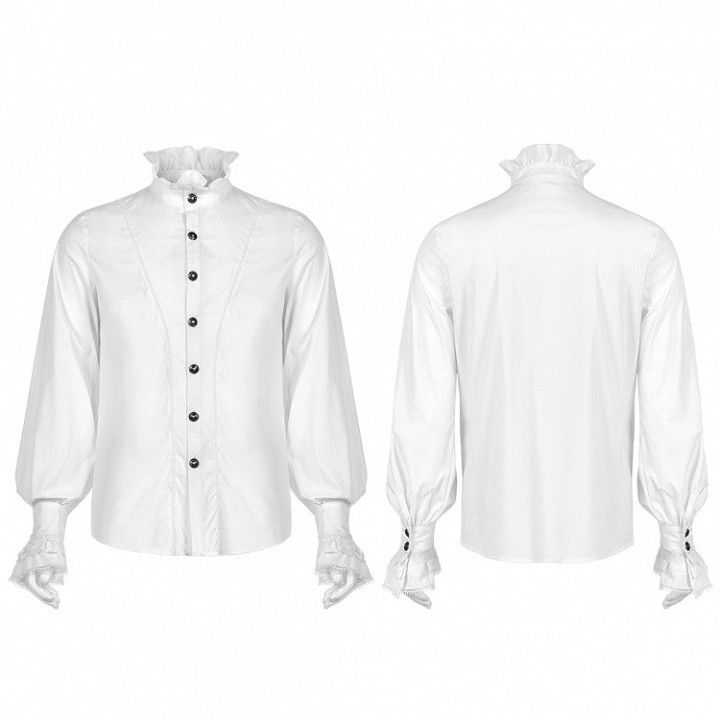 Chemise gothique homme blanche « Aristocrate »