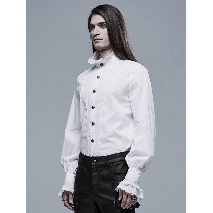 Chemise gothique homme blanche « Aristocrate »