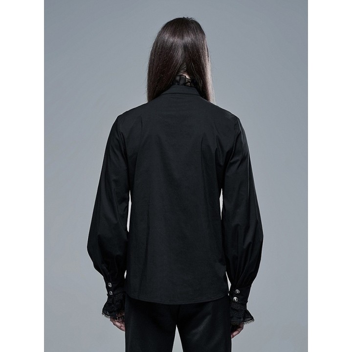 Chemise gothique homme « Aristocrate » – Noir