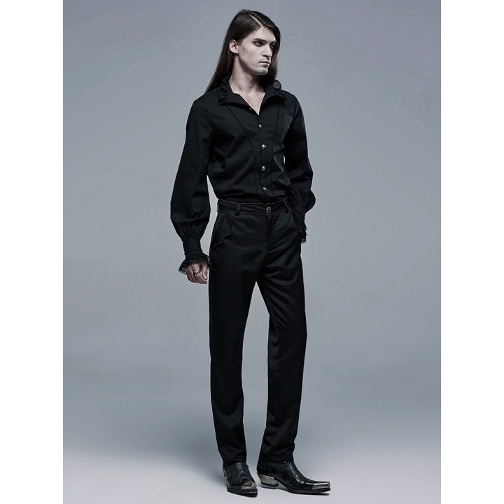 Chemise gothique homme « Aristocrate » – Noir