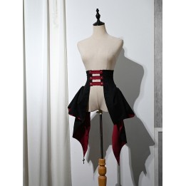 Corset gothic lolita noir et rouge