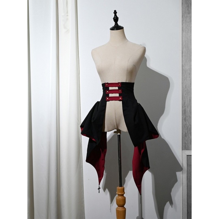 Corset gothic lolita noir et rouge
