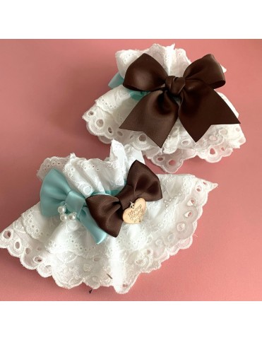 Manchettes de serveuse chocolat-menthe : 3 styles disponibles