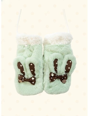 Mouffles en peluche Sweet Lolita avec oreilles de 