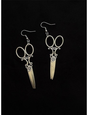 Boucles d'oreilles ciseaux gothiques