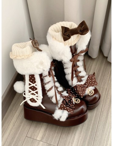Haut à motifs pois avec nœud, oreilles et queue de lapin en peluche, b