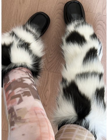Chaussettes montantes Y2K bicolores