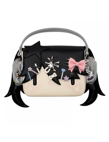 Sac bandoulière et cabas Black Headphone Girl