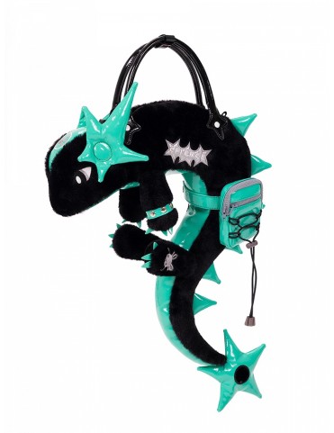 Sac bandoulière Dragon Noir/Rose