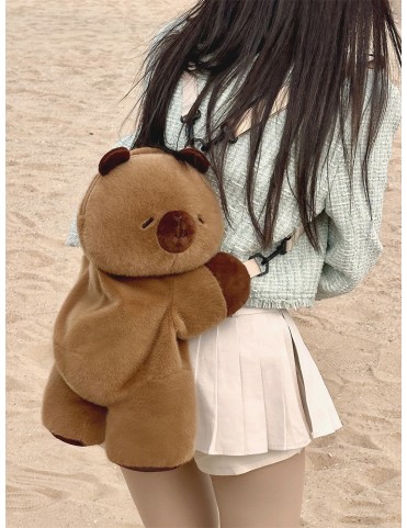 Adorable Capybara Marron 21cm/30cm/45cm - Sac à Dos/Bandoulière