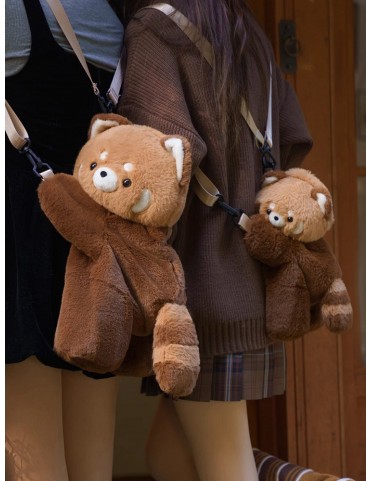 Adorable Panda Roux Marron 23cm/28cm/40cm - Sac à Dos/Bandoulière