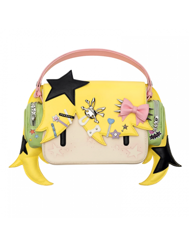 Sac bandoulière et cabas en PU 'Fille au casque jaune'