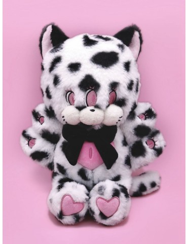 Peluche Chat à Trois Yeux Tacheté - Sac à Dos Kawaii