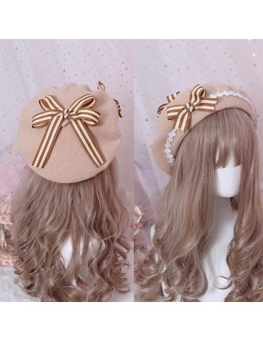Béret à nœud et marguerites Sweet Lolita